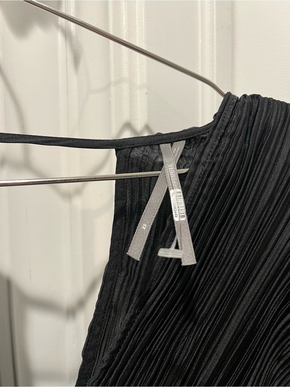 Anthropologie Black Textured Wrap-Front Midi Dress - Picture 5 of 6